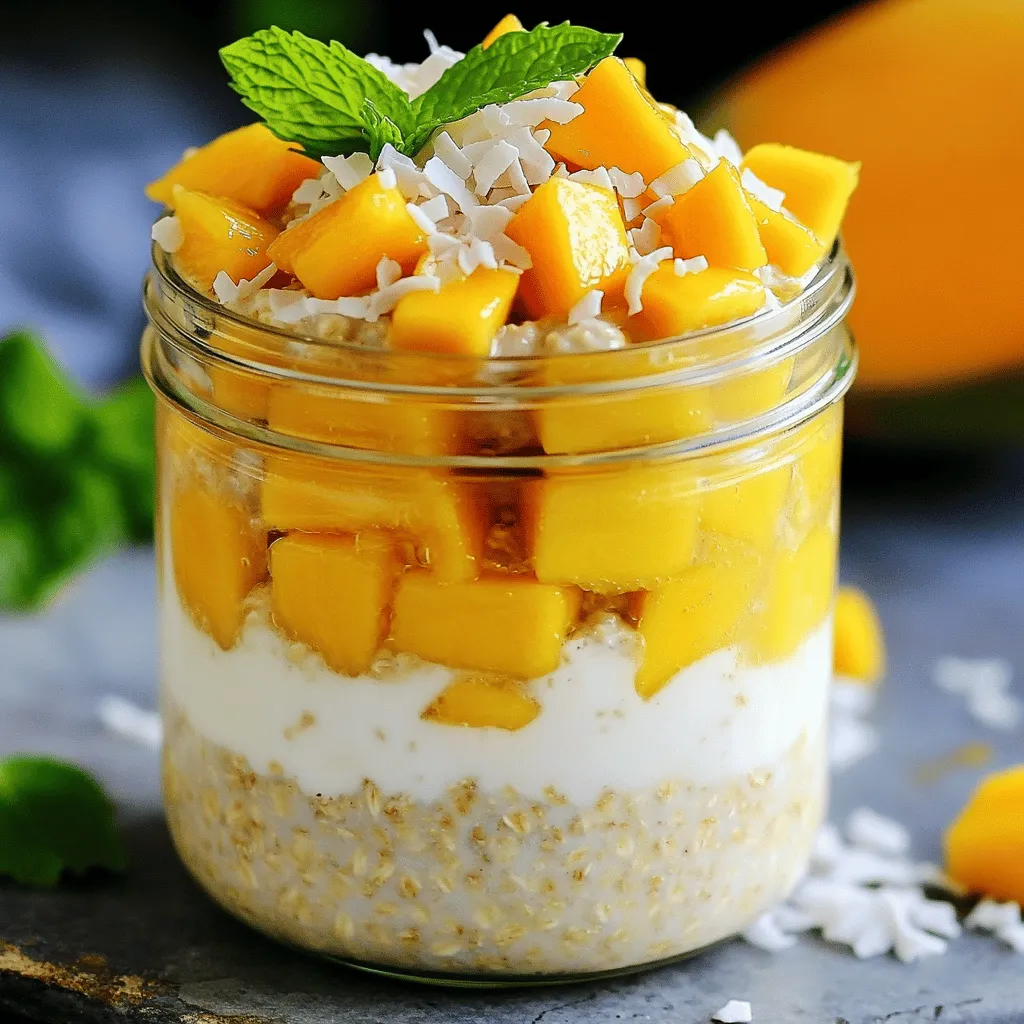 Mango Coconut Overnight Oats Flavorful and Easy Treat