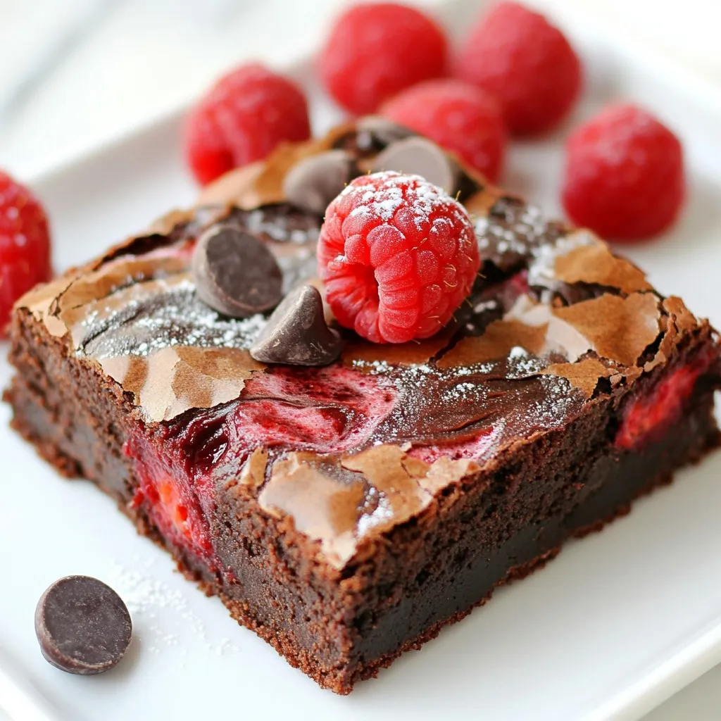Raspberry Chocolate Swirl Brownies Rich and Fudgy Treat