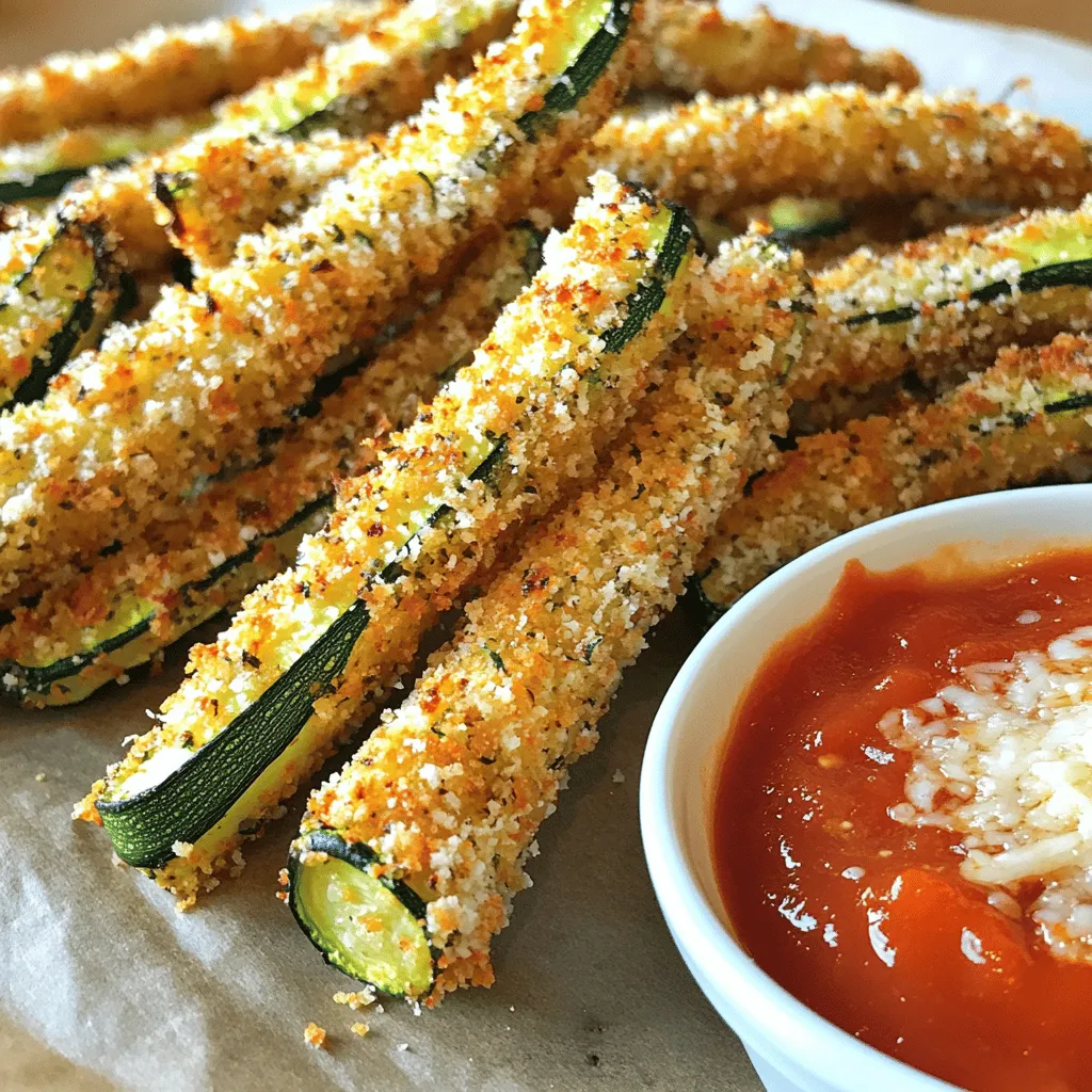 Baked Garlic Parmesan Zucchini Fries Crispy Delight