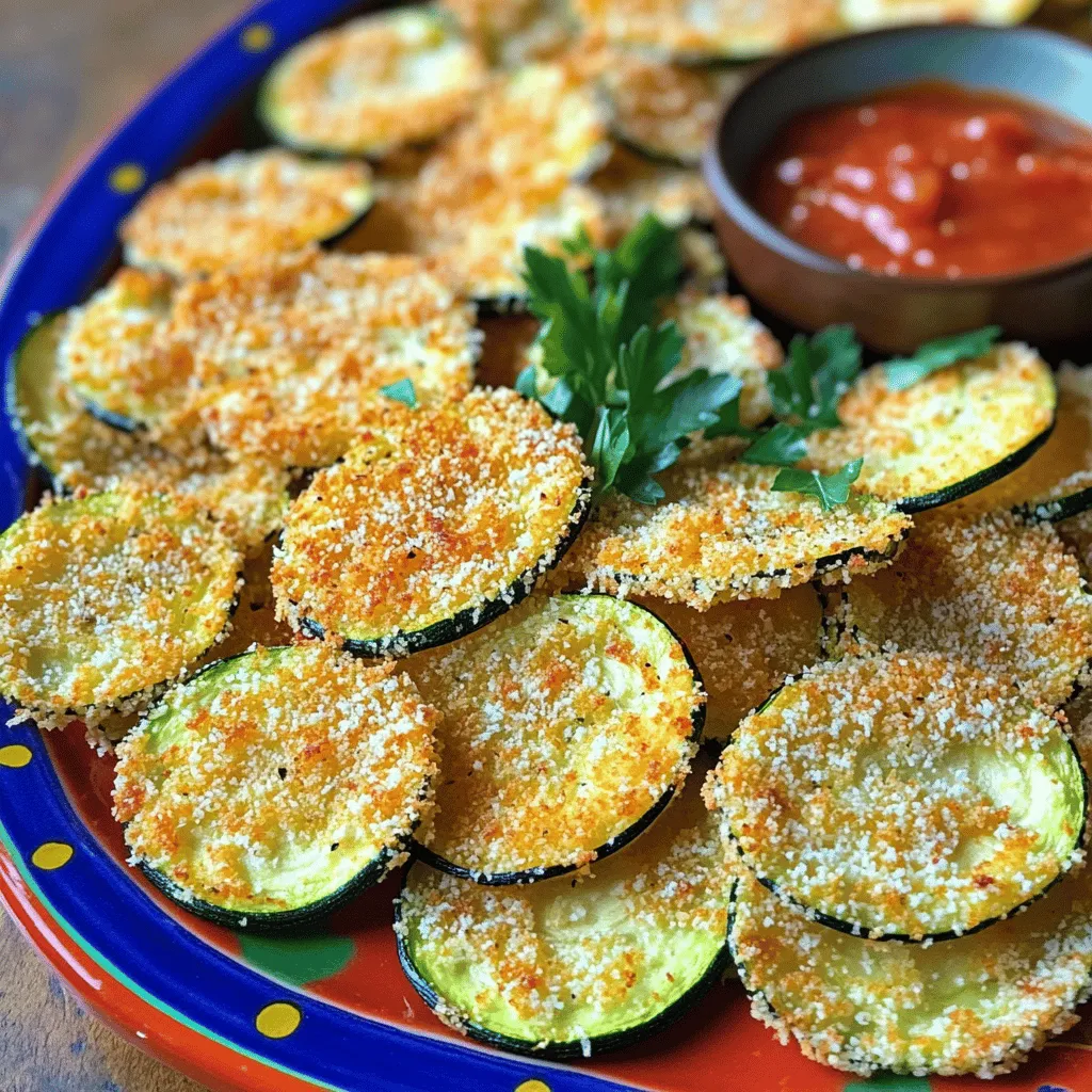 Parmesan Crusted Zucchini Chips Crispy and Flavorful