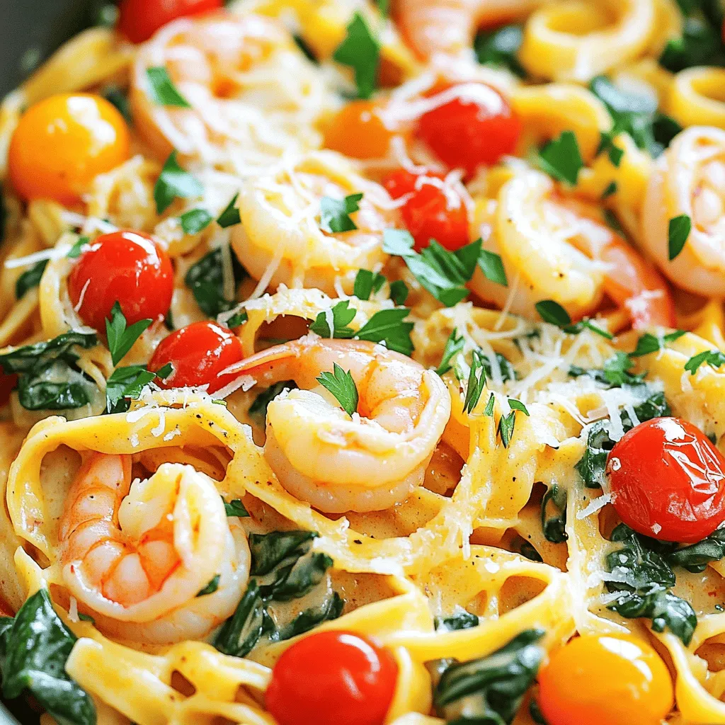 One Pot Creamy Cajun Shrimp Linguine Delight