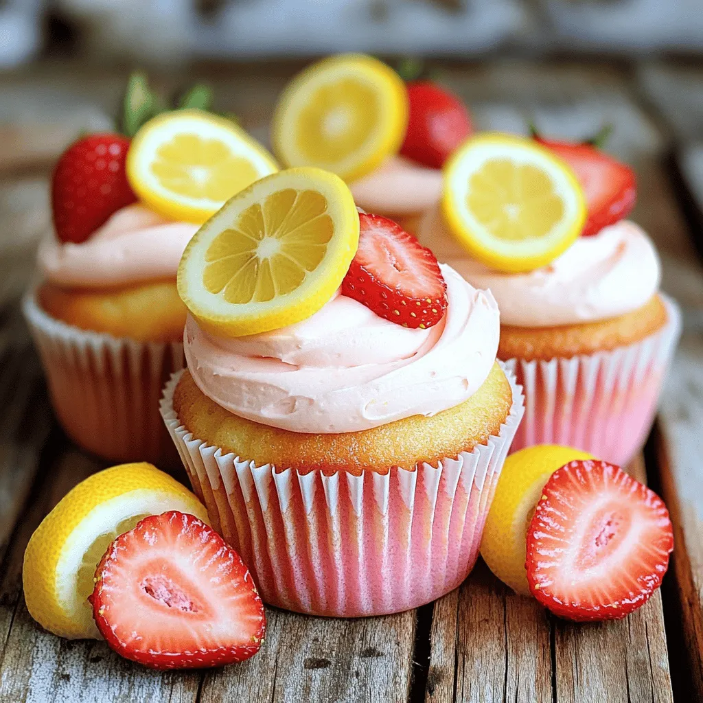Strawberry Lemonade Cupcakes Delicious and Simple Treat