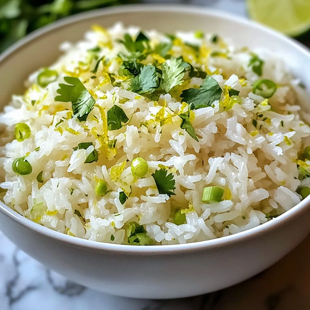 Coconut Lime Rice Fresh Flavors in Every Bite