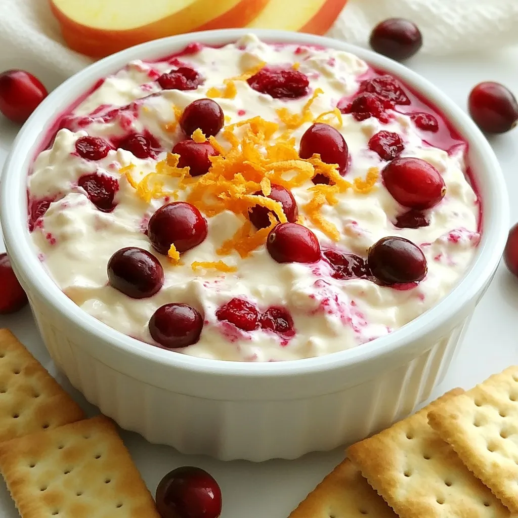 Cranberry Orange Cheesecake Dip Tasty Party Delight