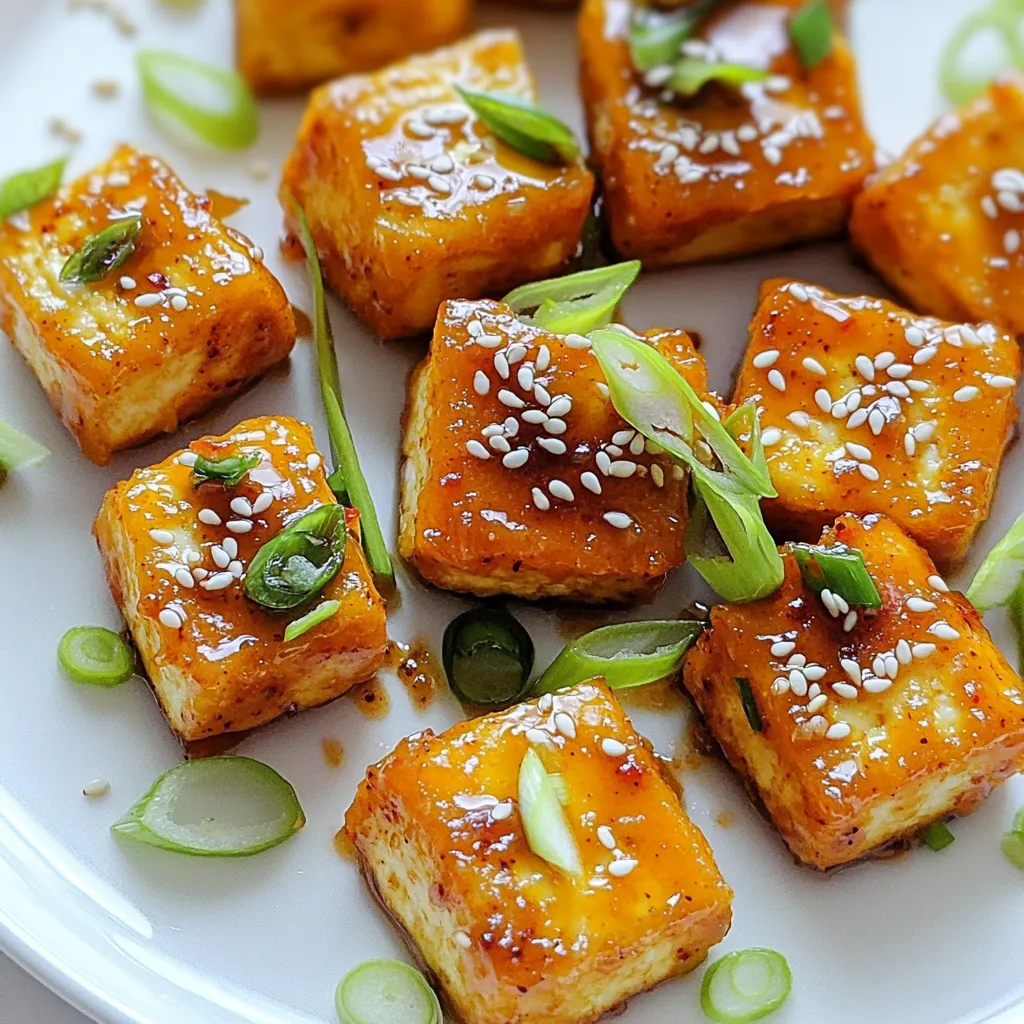 Sweet Chili Garlic Tofu Bites Flavorful Crunchy Treat