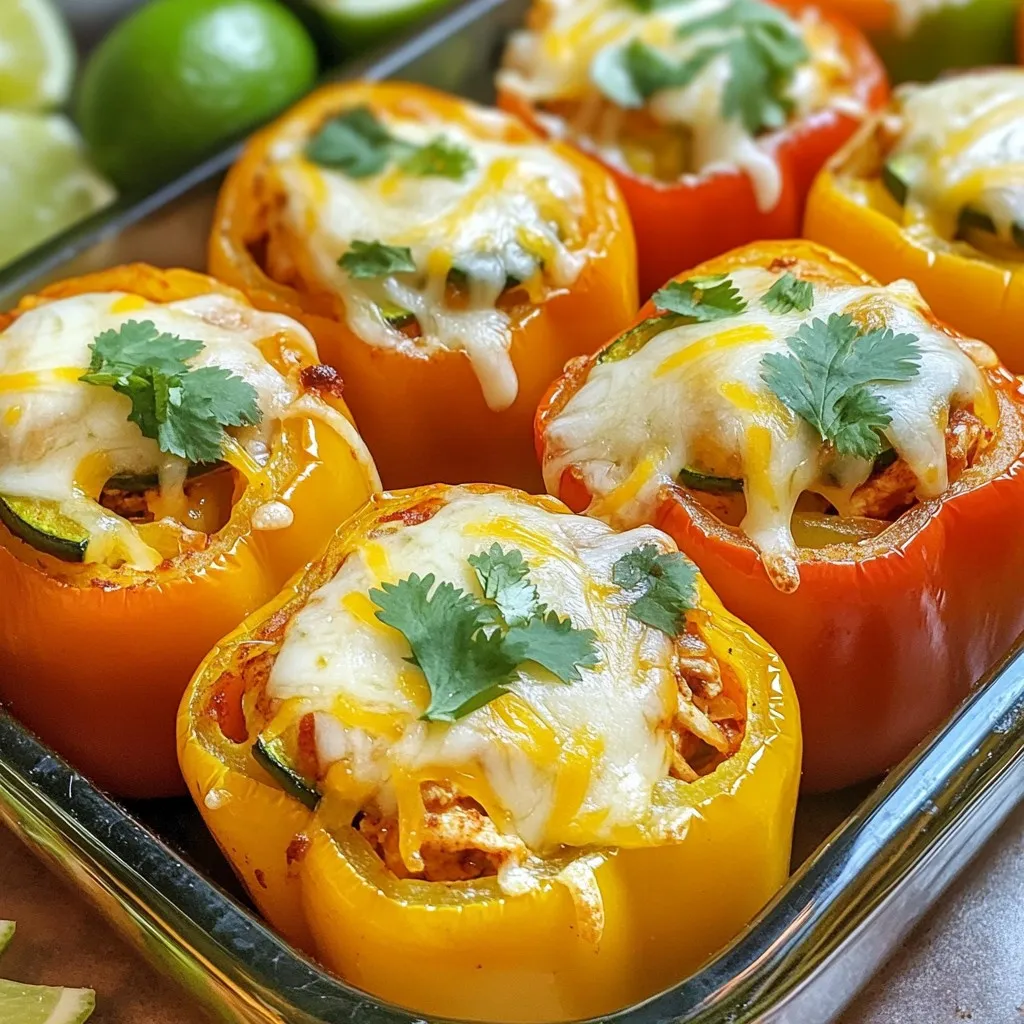 Chicken Fajita Stuffed Peppers Flavorful Dinner Idea