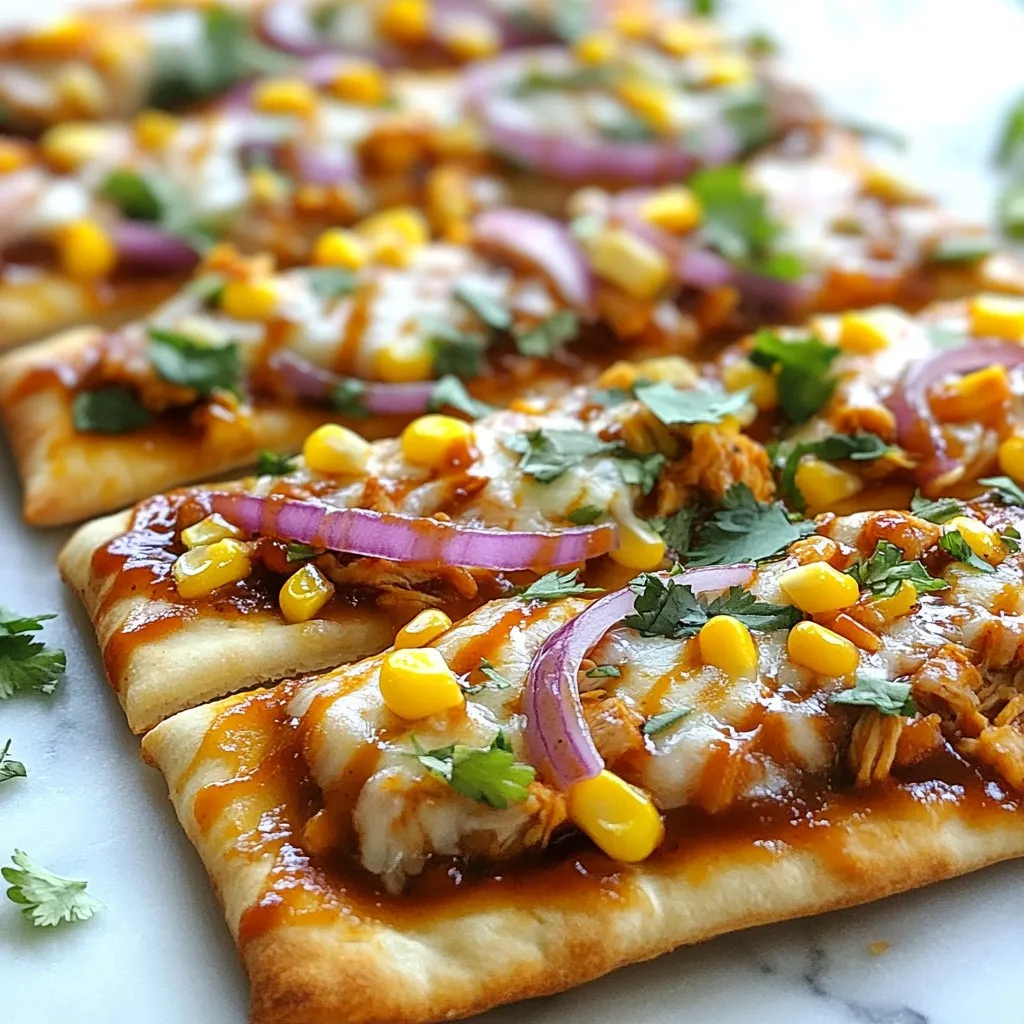 BBQ Chicken Flatbread Pizza Tasty and Easy Recipe
