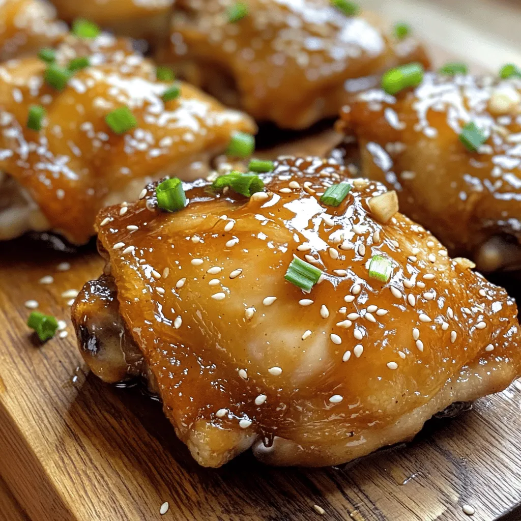 Honey Garlic Glazed Chicken Thighs Savory Dinner Delight