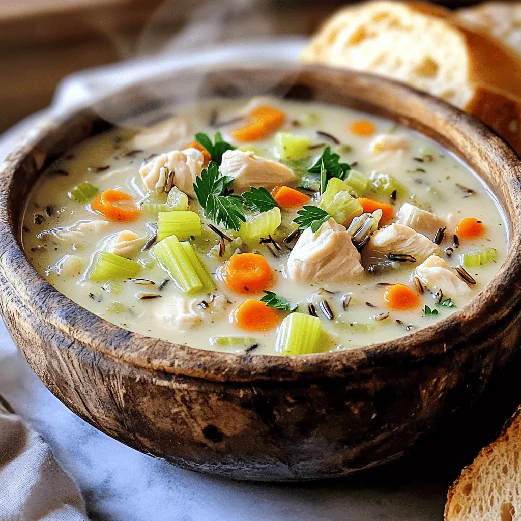 59. Chicken and Wild Rice Soup Hearty Comfort Meal