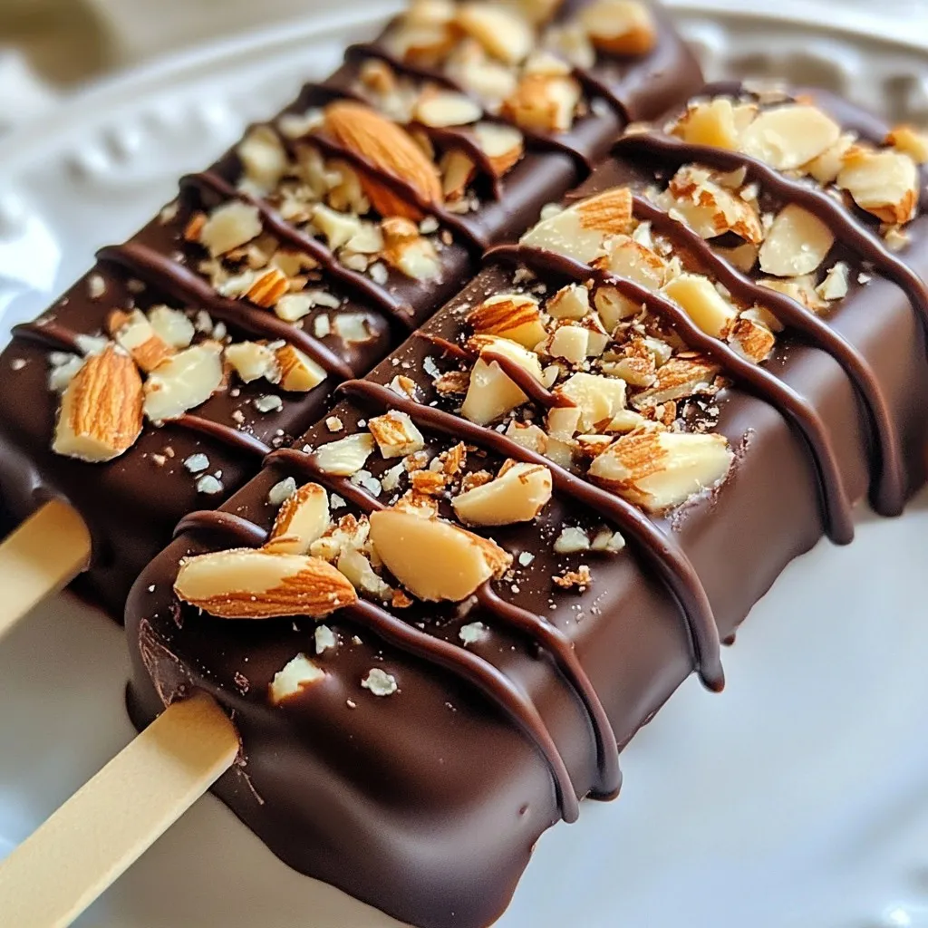 Mocha Almond Fudge Pops Delightful Frozen Treat