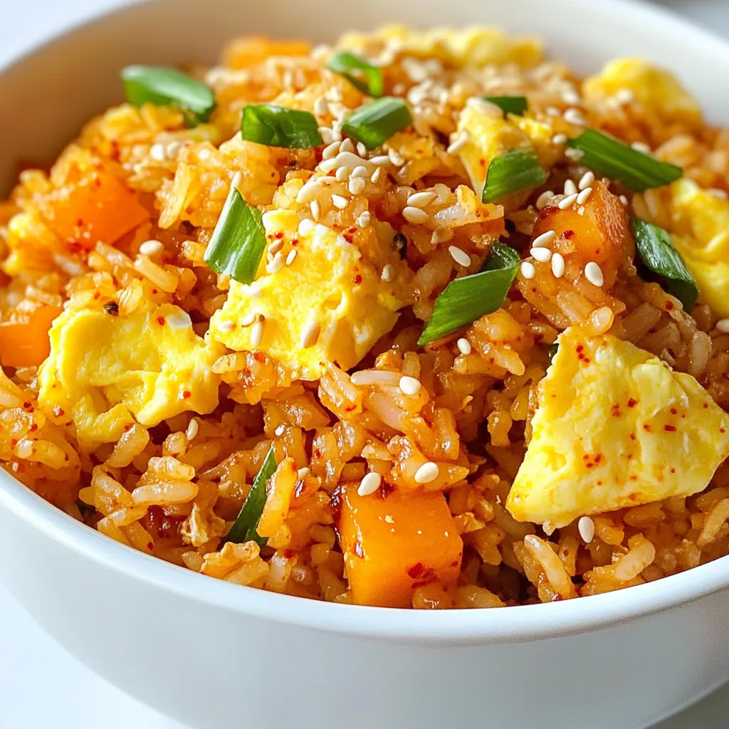 Spicy Kimchi Fried Rice Savory and Flavorful Meal
