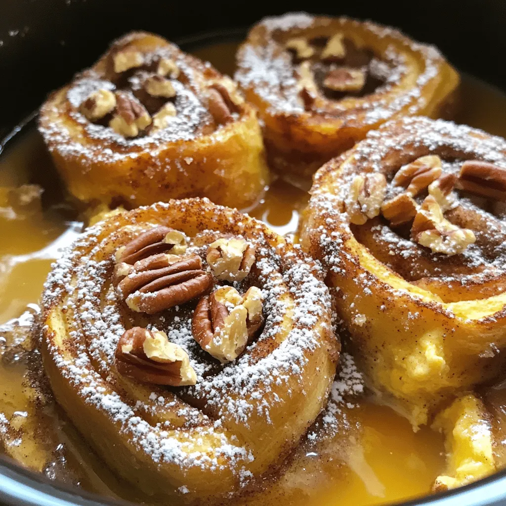 Slow Cooker Cinnamon Roll French Toast Delight