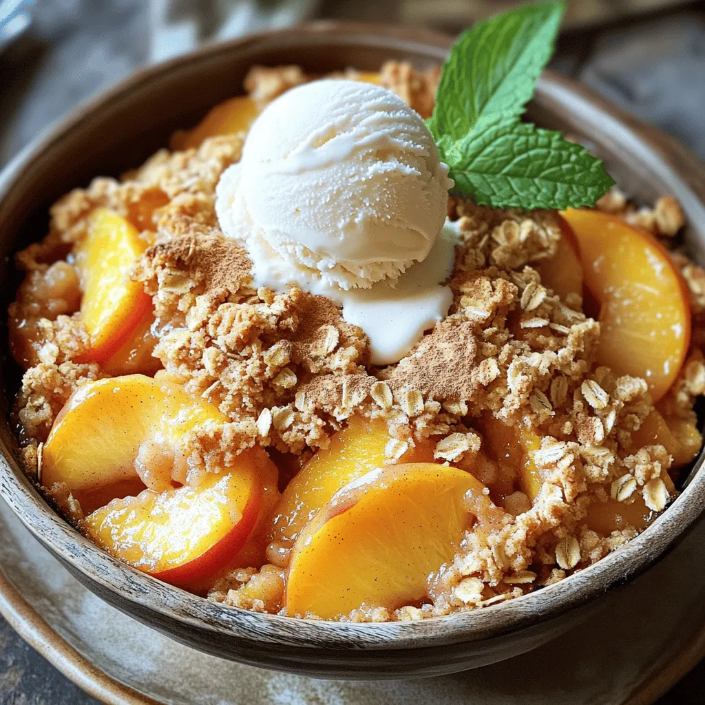 Fresh Peach Crisp Delightful and Easy to Make Recipe