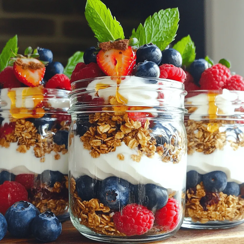 Greek Yogurt Parfait Jars Simple and Tasty Recipe