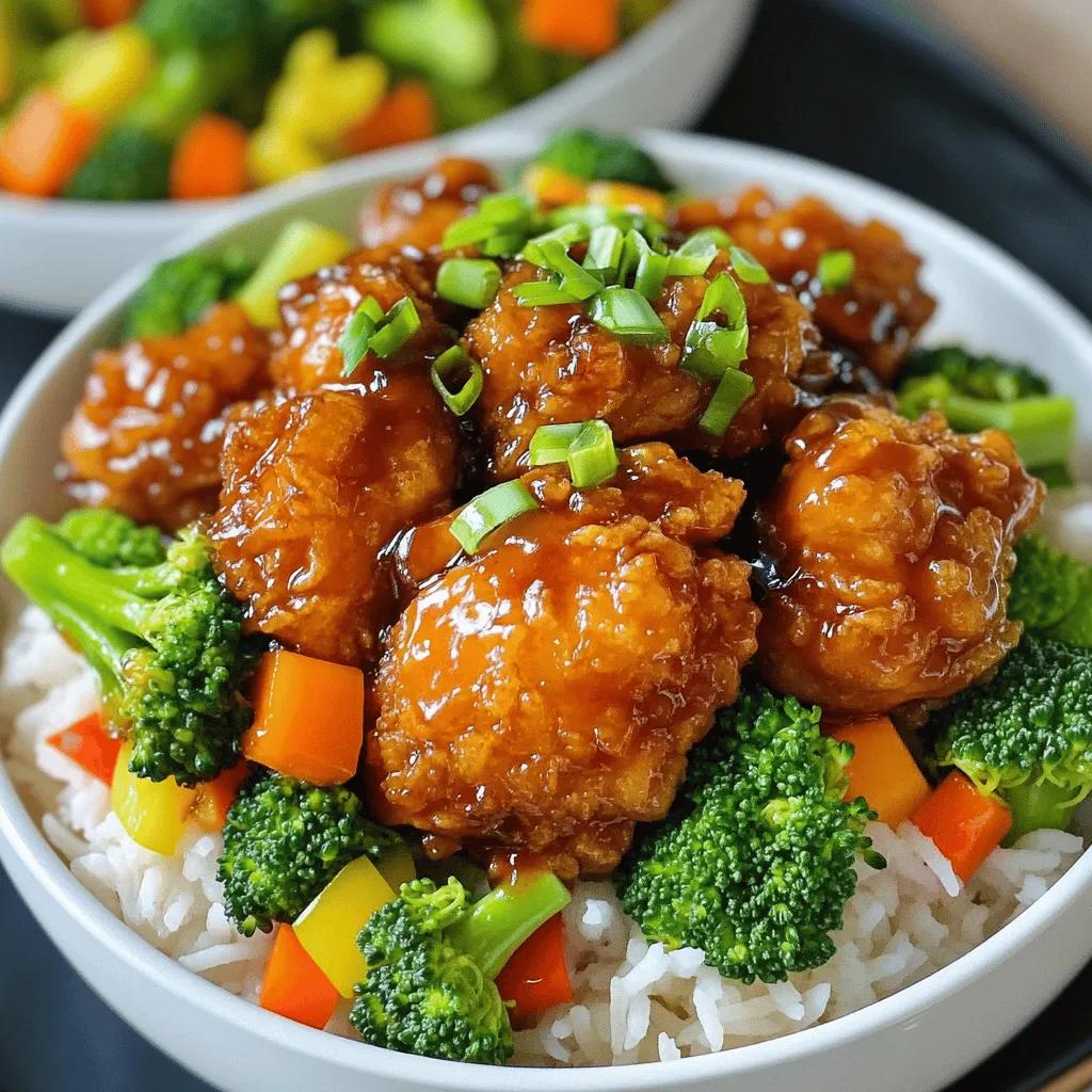 General Tso’s Chicken Bowls Flavorful Weeknight Meal
