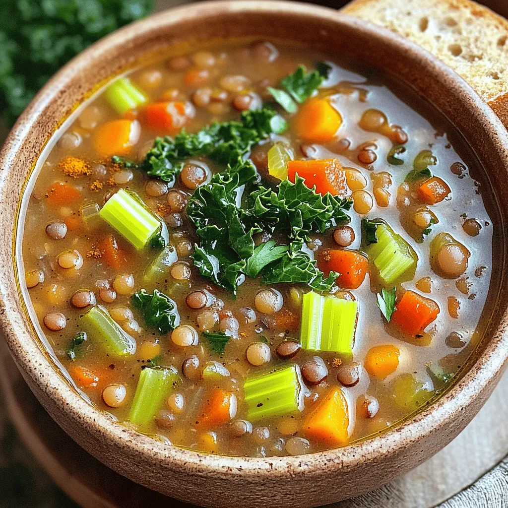 Vegan Lentil Soup Heartwarming and Nourishing Dish