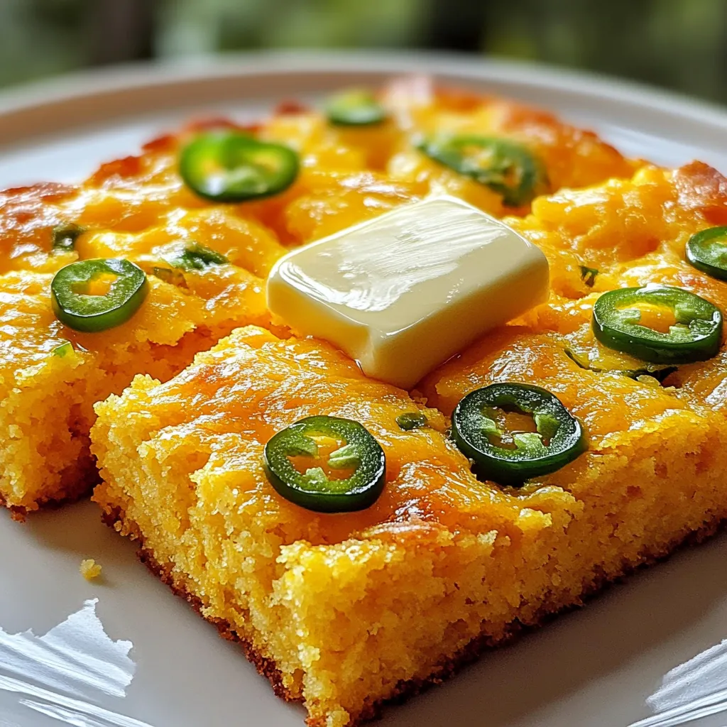Jalapeño Cheddar Cornbread Tasty and Simple Recipe