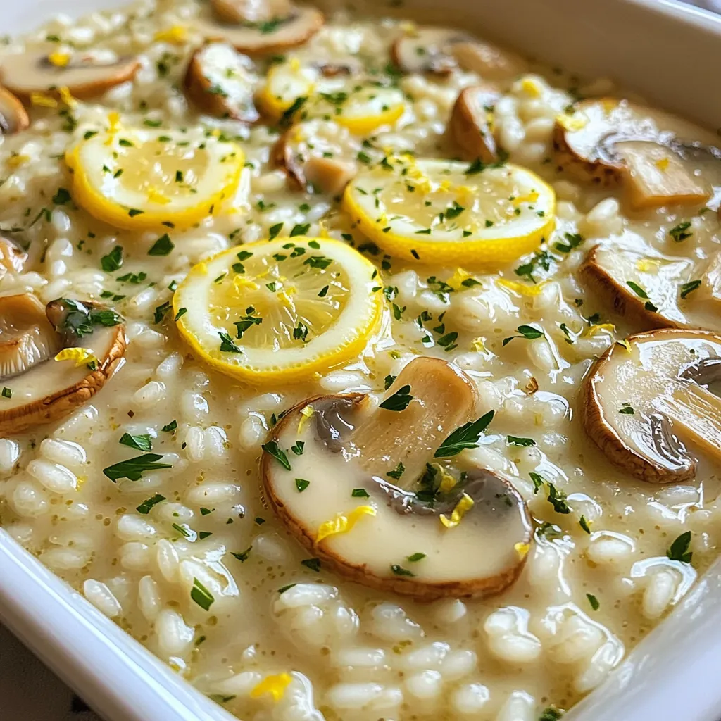 Garlic Butter Mushroom Risotto Savory and Comforting Dish