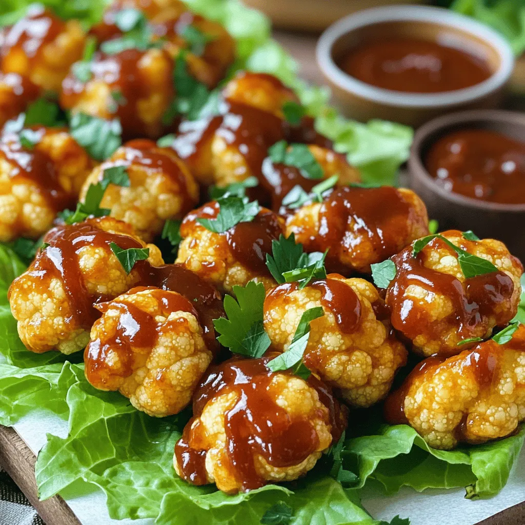 BBQ Cauliflower Bites Crispy and Flavorful Snack