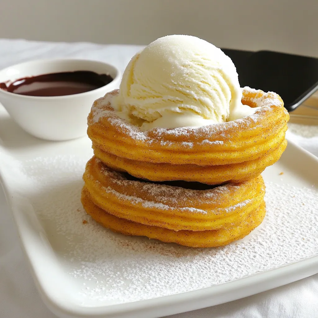 Pumpkin Churro Ice Cream Sandwiches Delicious Treat