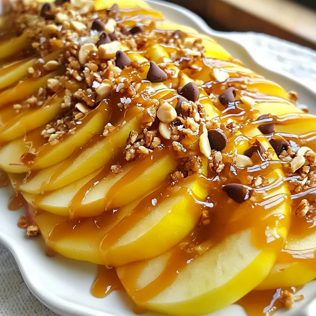 Salted Caramel Apple Nachos Irresistible Sweet Treat