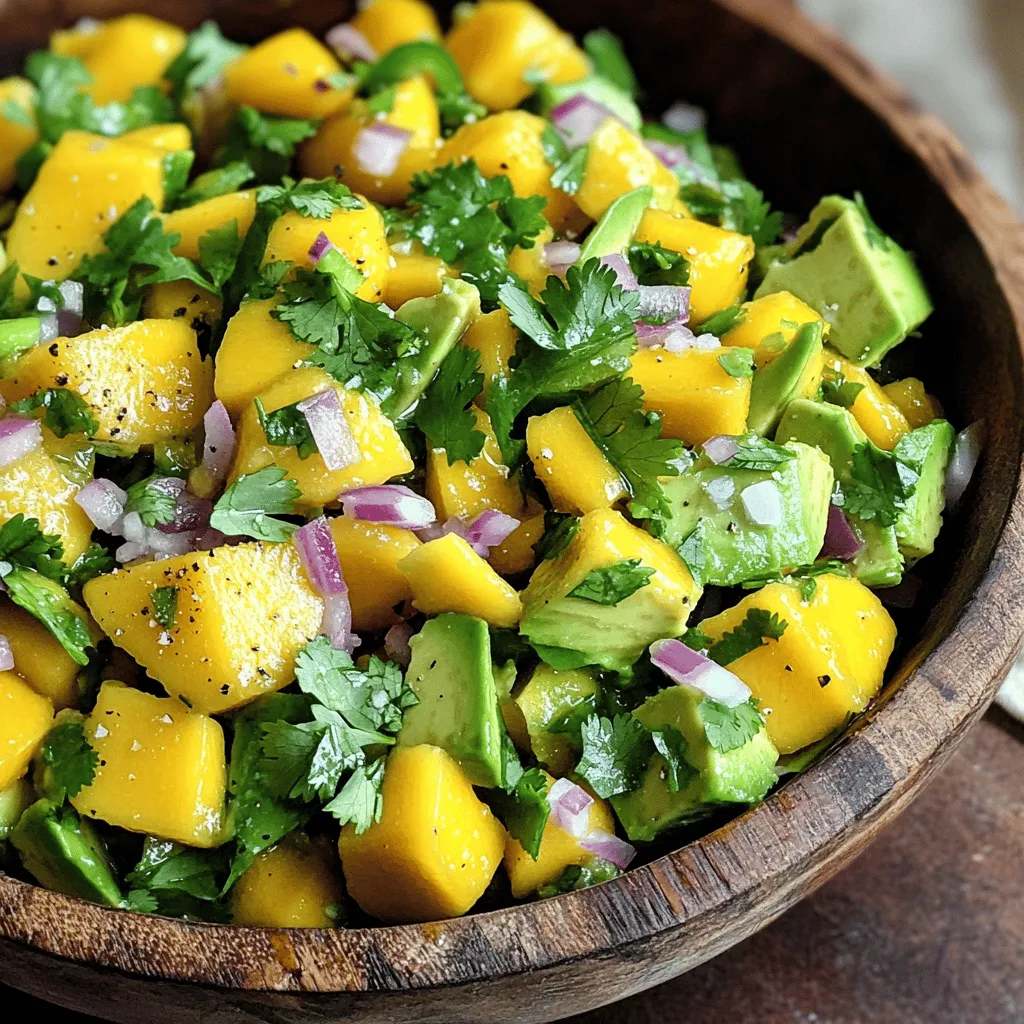 Avocado Mango Salsa Fresh and Flavorful Dip