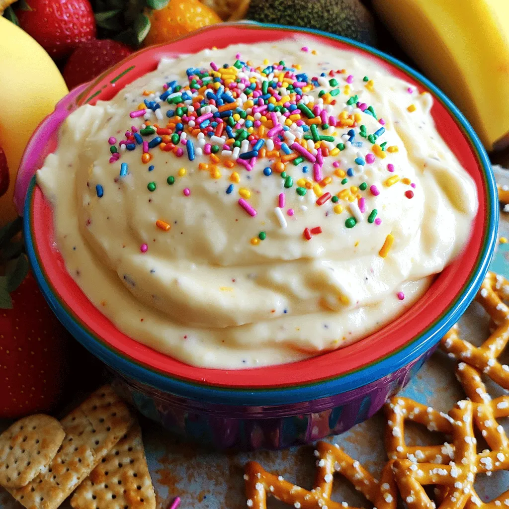 Funfetti Cake Batter Dip Creamy and Colorful Delight