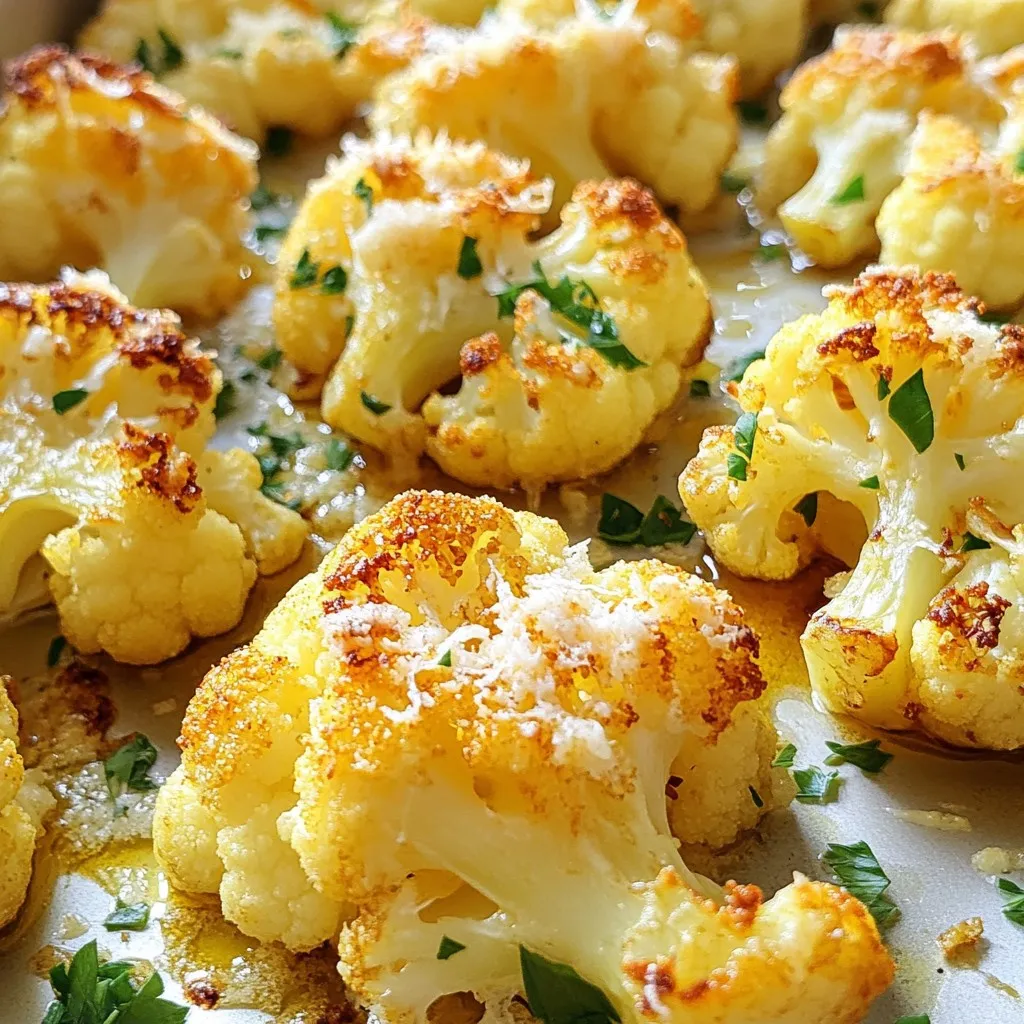 Roast Garlic Parmesan Cauliflower Simple and Flavorful
