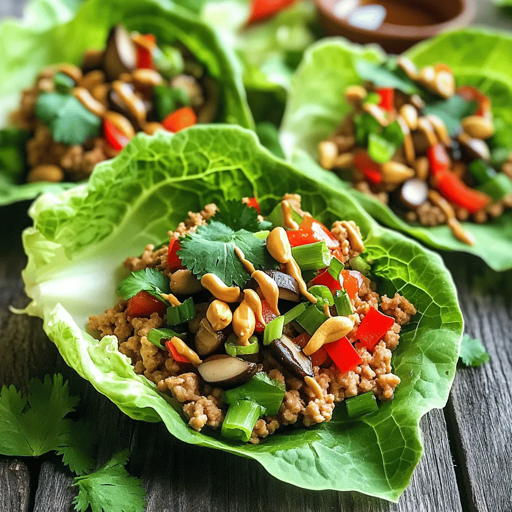 Asian Chicken Lettuce Wraps Flavorful and Simple Dish