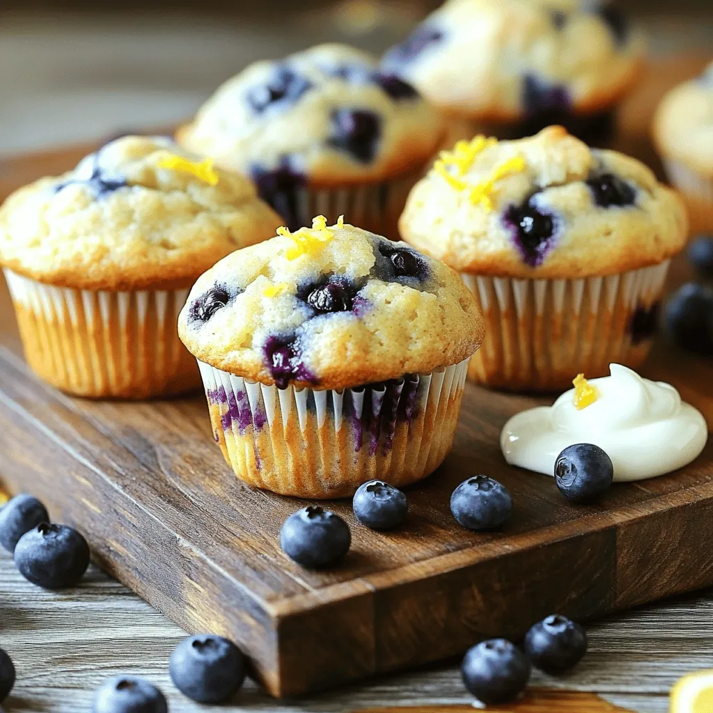 Blueberry Lemon Yogurt Muffins Fresh and Tasty Treat