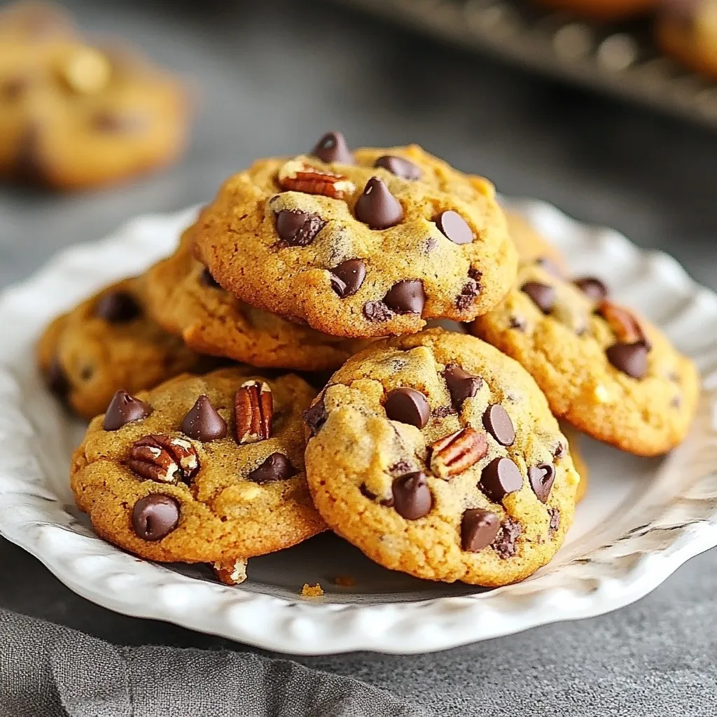 Vegan Chocolate Chip Pumpkin Cookies Delicious Treat