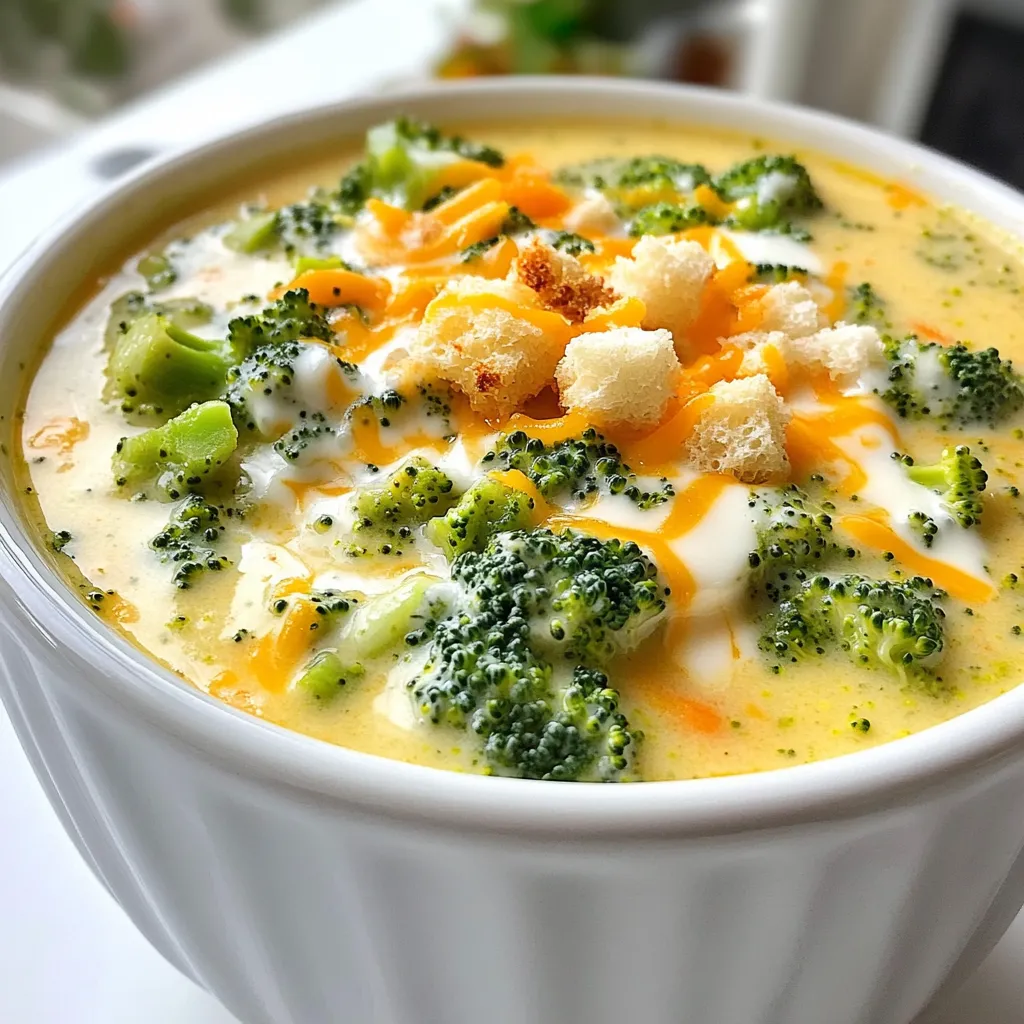 Slow Cooker Broccoli Cheddar Soup Delightful Recipe
