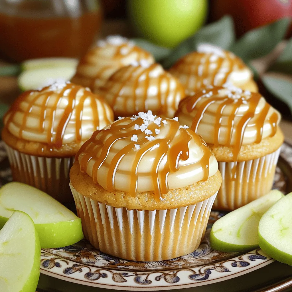 Salted Caramel Apple Cider Cupcakes Delightful Treat