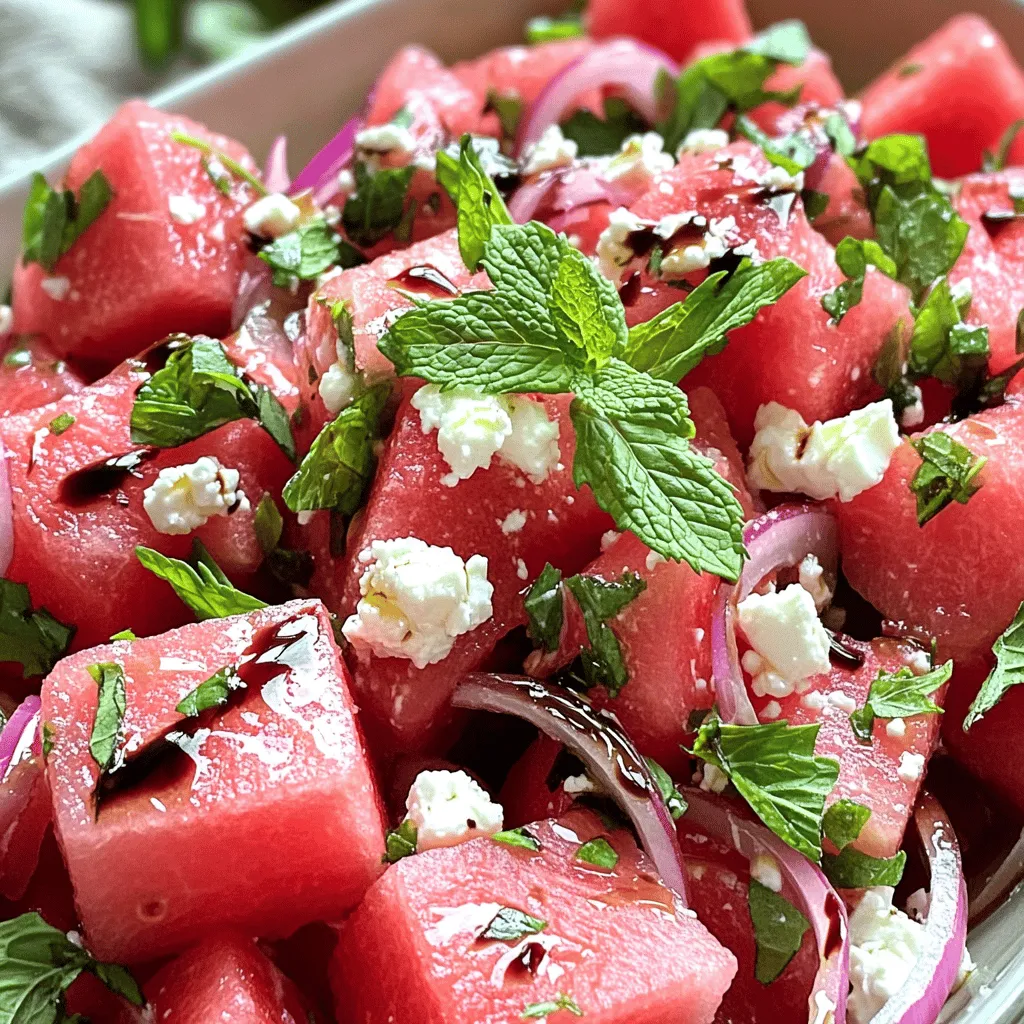 Fresh Watermelon Feta Salad Delightful and Easy Recipe