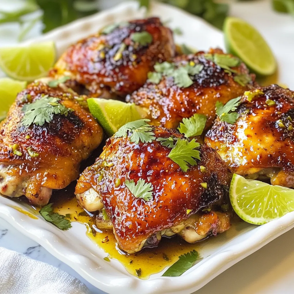 Honey Lime Chicken Thighs Irresistible Flavor Dish