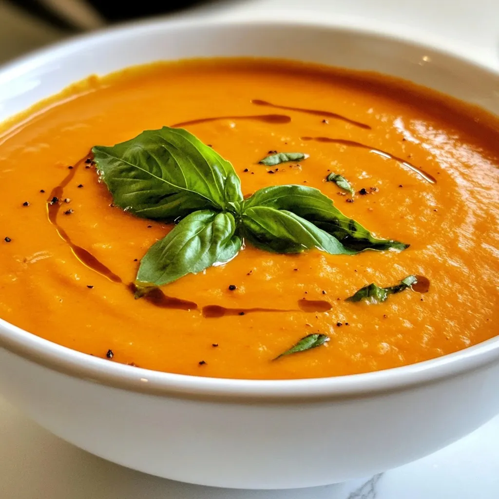 Creamy Roasted Red Pepper Soup Hearty and Flavorful