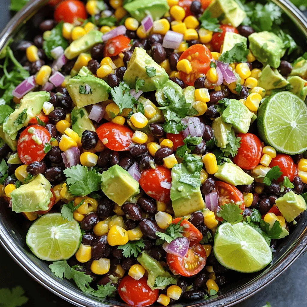 Zesty Black Bean Salad Fresh and Flavorful Delight