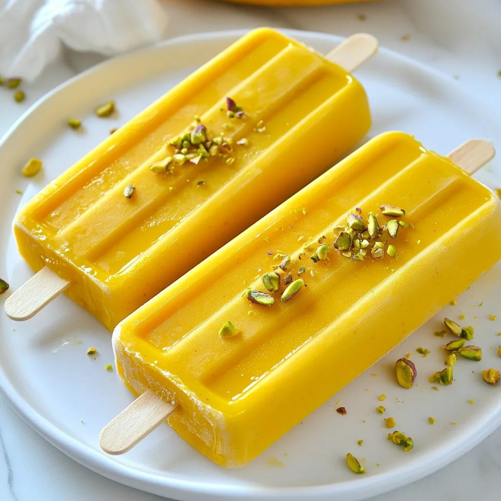 Mango Lassi Popsicles Refreshing Summer Treat