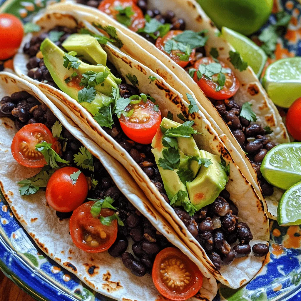 Spicy Black Bean Tacos Simple and Flavorful Meal