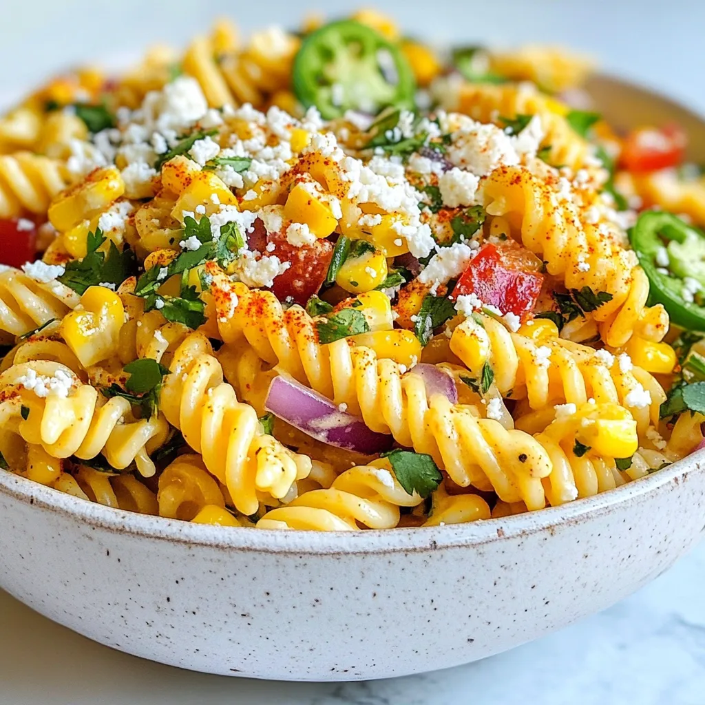 Mexican Street Corn Pasta Salad Fresh and Flavorful Dish