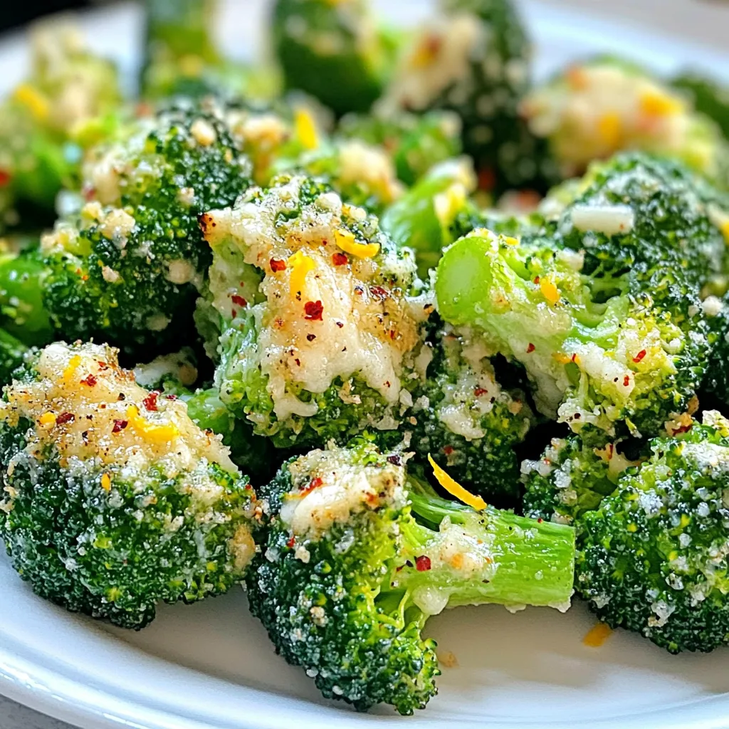 Savory Air Fryer Garlic Parmesan Broccoli Bites Recipe