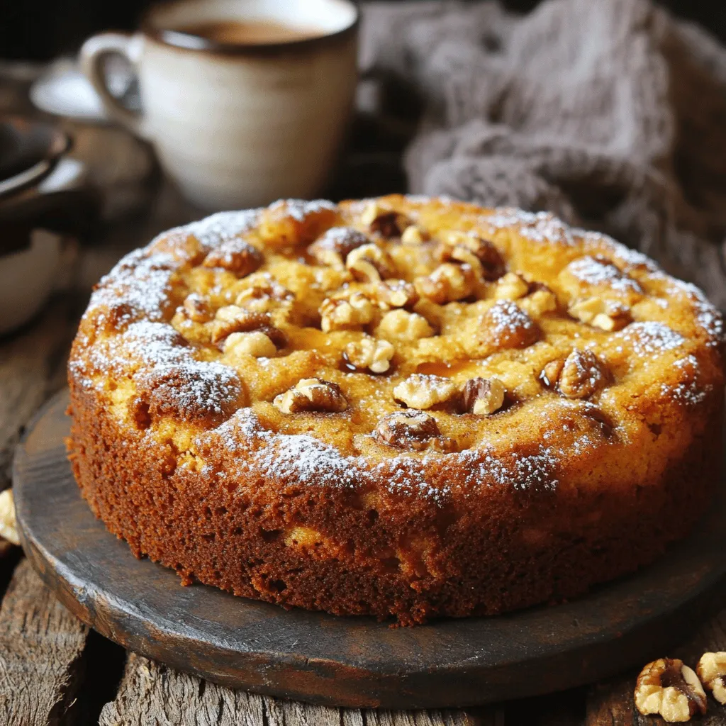 Bakery-Style Maple Walnut Coffee Cake Delight