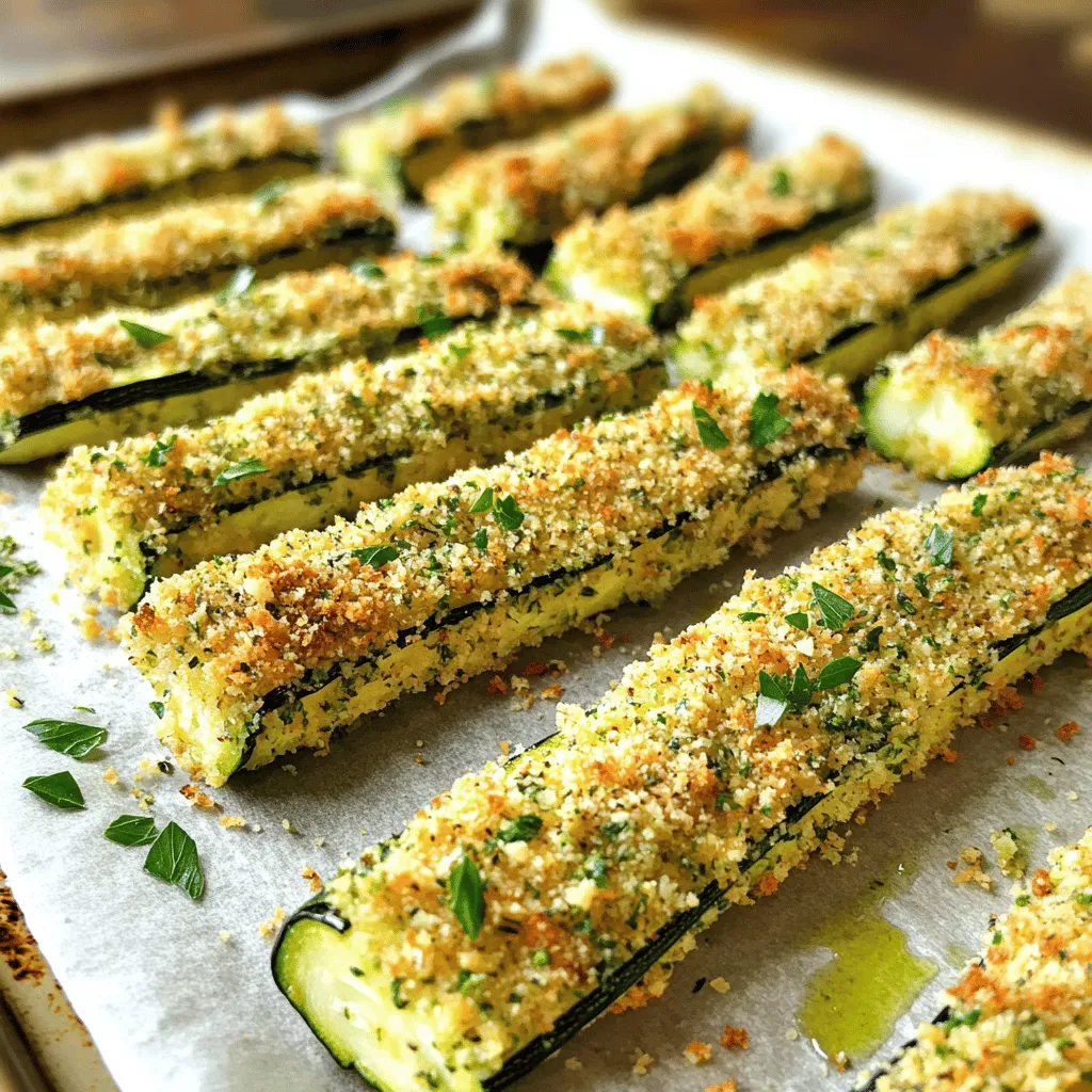 Herb Crusted Zucchini Sticks Crunchy and Flavorful Snack