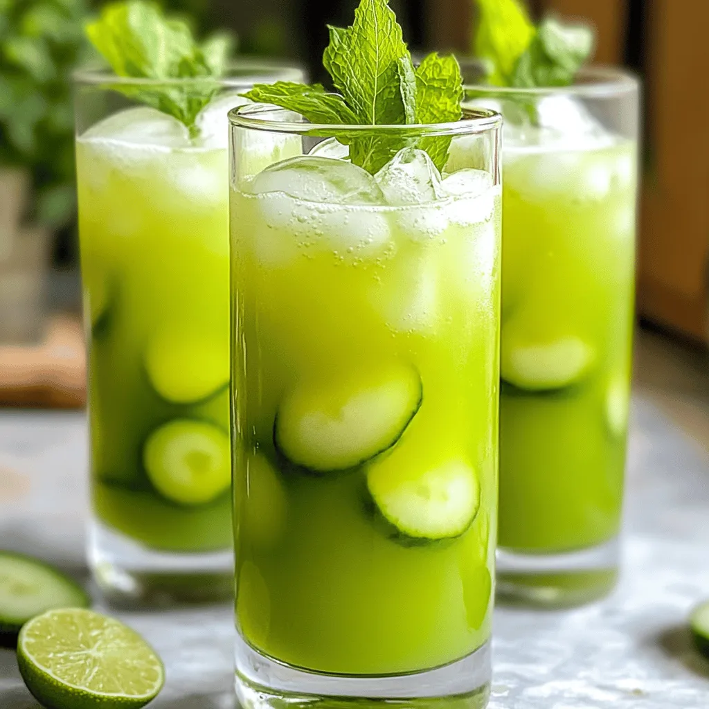 Cucumber Melon Agua Fresca Refreshing Summer Drink