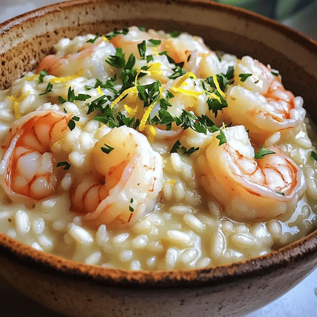Creamy Garlic Shrimp Risotto Simple and Savory Dish