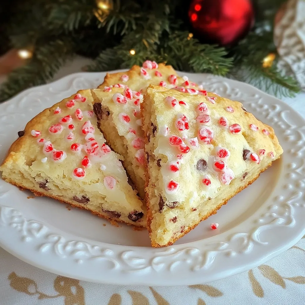 Peppermint Chocolate Chip Scones Festive Holiday Treat
