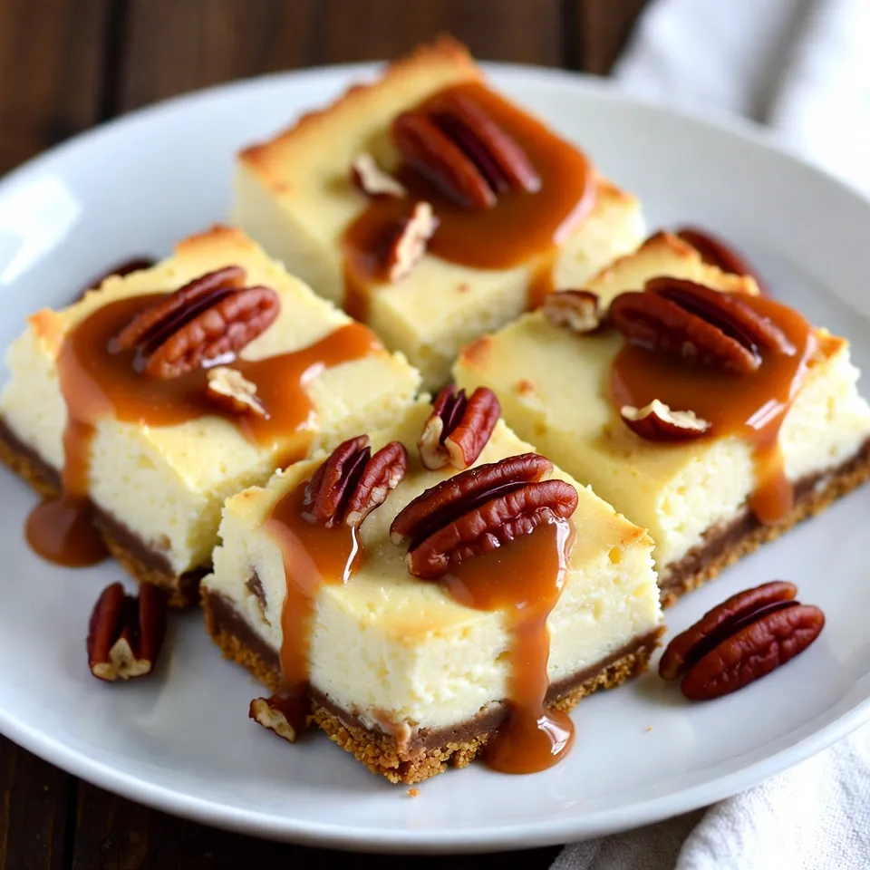 Caramel Pecan Cheesecake Bars Easy and Delicious Treat