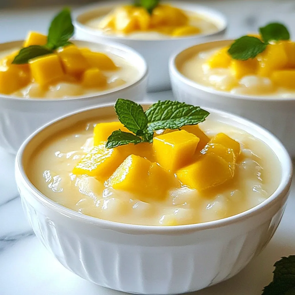 Coconut Mango Tapioca Pudding Creamy Delicious Treat