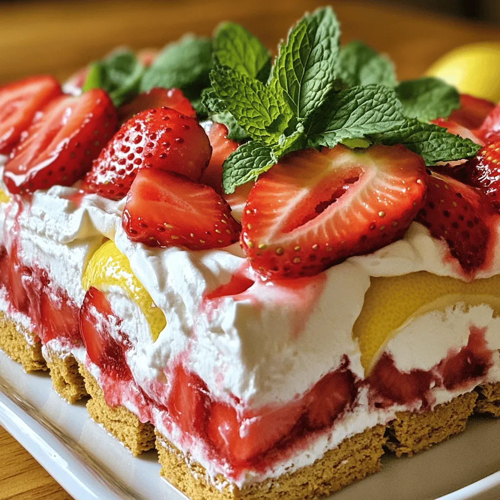 Strawberry Lemon Icebox Cake Delightful Summer Treat