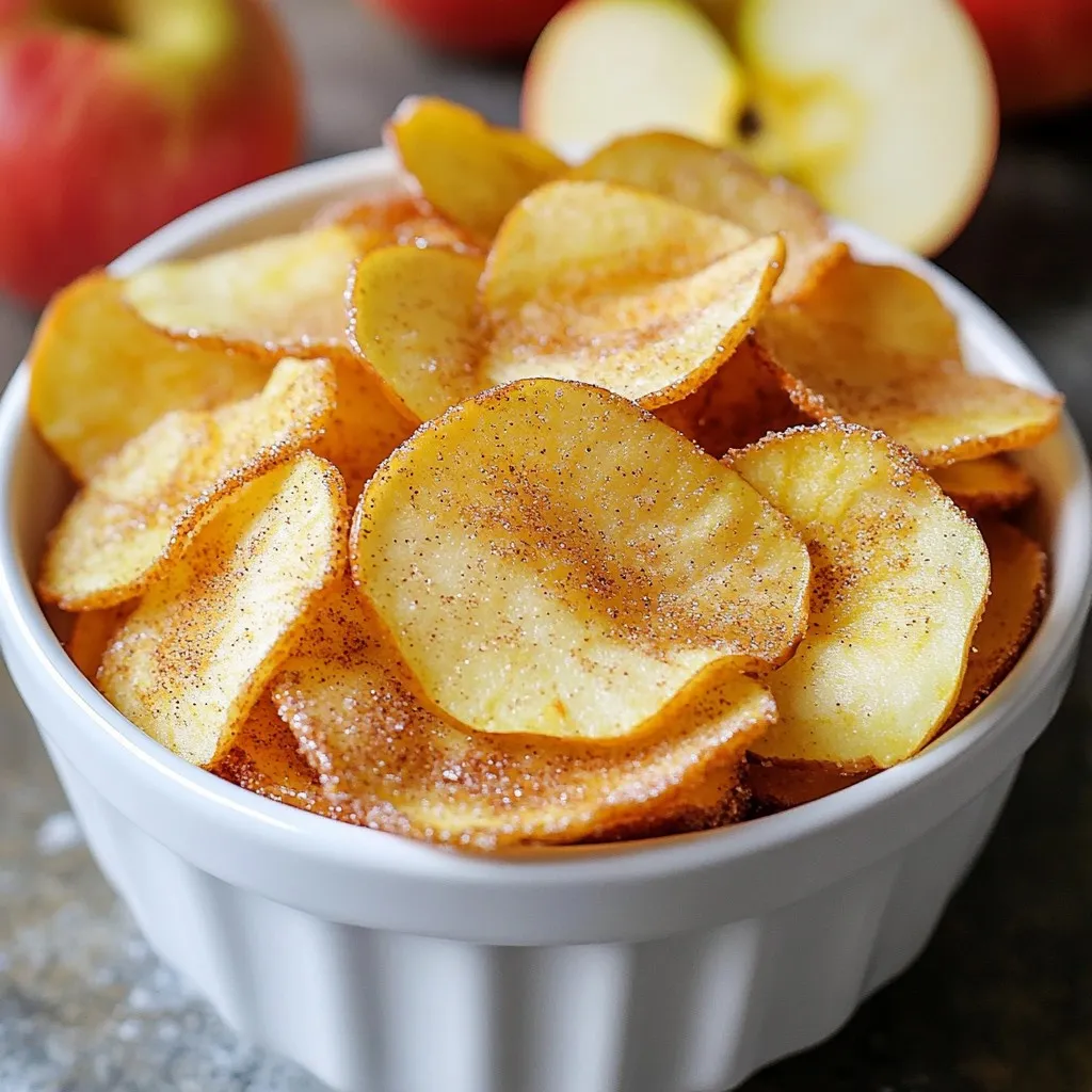 Cinnamon Sugar Apple Chips Crispy and Simple Treat